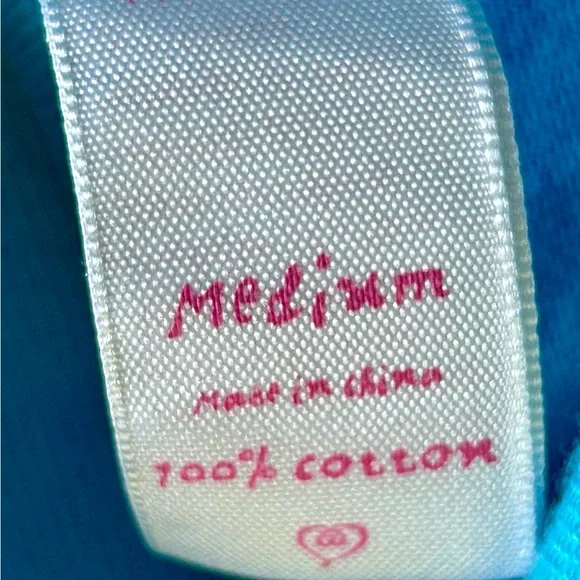 Victoria’s Secret Flannel Cotton Pajamas MED Vintage Blue/Lime Polka Dot- - Picture 9 of 10